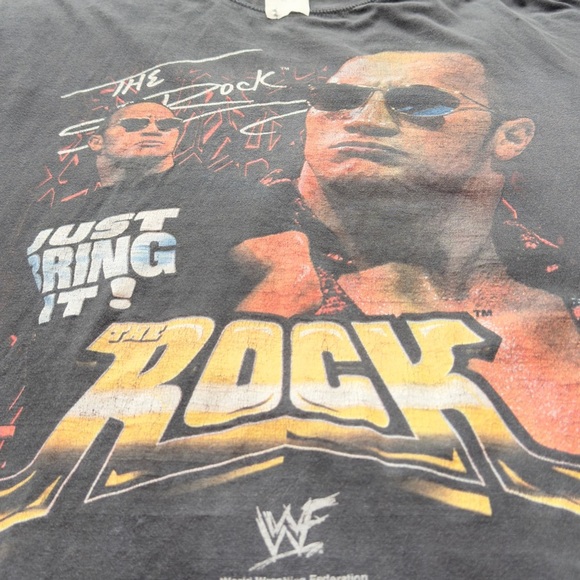 Vintage Y2K WWF The Rock Tshirt - Picture 14 of 14
